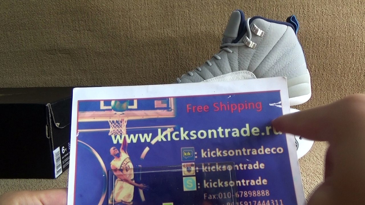 Authentic Air Jordan 12 GS Wolf Grey Review from www.kicksontrade.ru