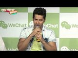 Bollywood Actors Varun Dhawan, Parineeti Chopra Launch 'WeChat'