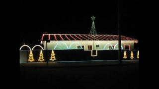 Decoração de Natal - Show das luzes sincronizadas em 2011 - Morungaba-SP [vídeo 01/09]