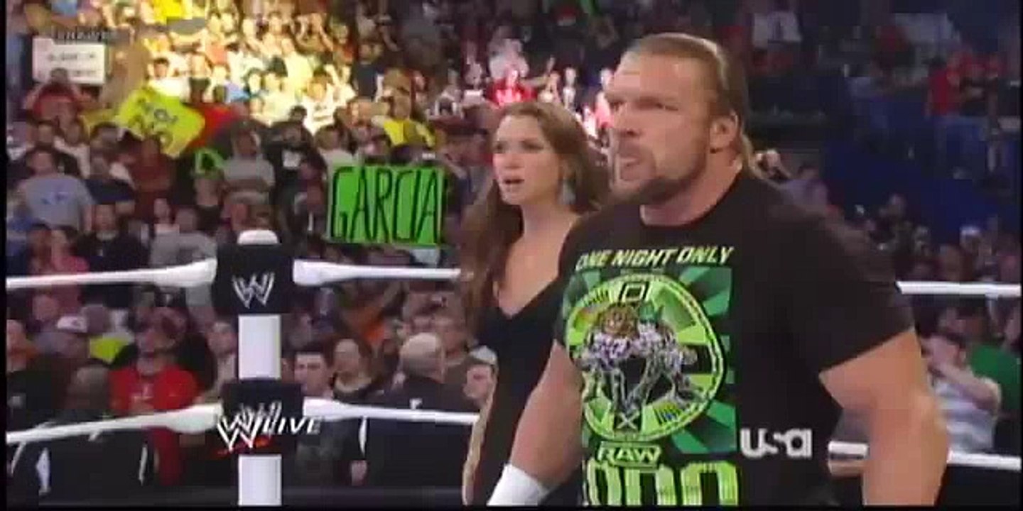 Brock Lesnar Confronts Triple H & Stephanie Mcmahon   WWE Raw 7 23 12 1000th Episode