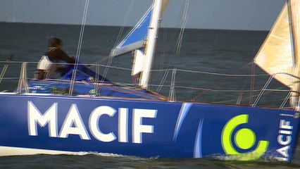Solitaire Bompard Le Figaro - Départ depuis le bateau Direction de course (Solitaire URGO - Le Figaro)