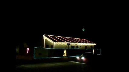 Decoração de Natal - Show das luzes sincronizadas em 2011 - Morungaba-SP [vídeo 06/09]