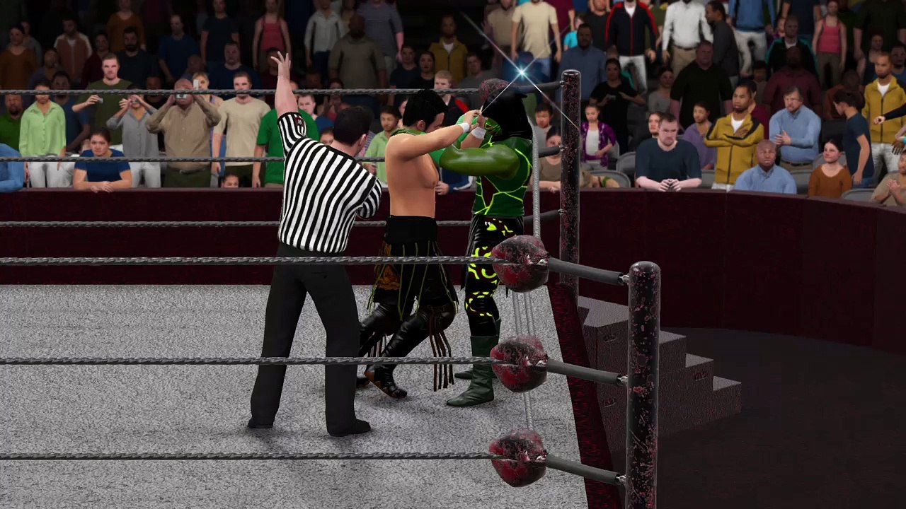 WWE 2K16 hideo itami v reptile