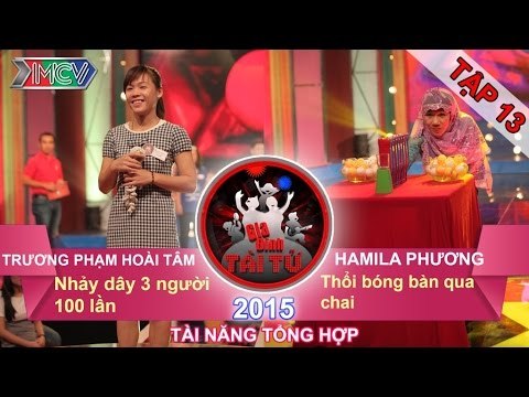 GIA ĐÌNH TÀI TỬ - Tập 13 | Thử thách nhảy dây 3 người | Thử thách thổi banh bóng bàn | 13/12/2015