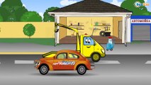 The Tow Truck with Car Service & Car Wash Adventures - Cars Racing - Cartoons for children