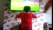 father and son celebrate equalising goal Wales vs Belgium euro2016