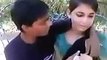 Very Cute Little Girl Kissing With Boy Friend In Park - LEAKED MMS