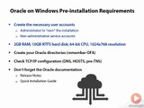 23 Installing Oracle Database 12c on Microsoft Windows Oracle on Windows Pre installation Requiremen