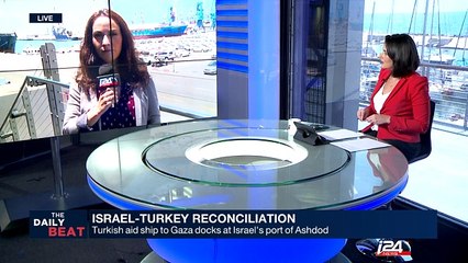 Turkish aid ship to Gaza docks at Israel's port of Ashdod