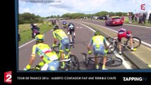 Tour de France 2016 : Alberto Contador fait une terrible chute dès le premier jour (Vidéo)
