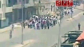 مظاهرة في ريف درعا رغم الحصار 25-6-2011