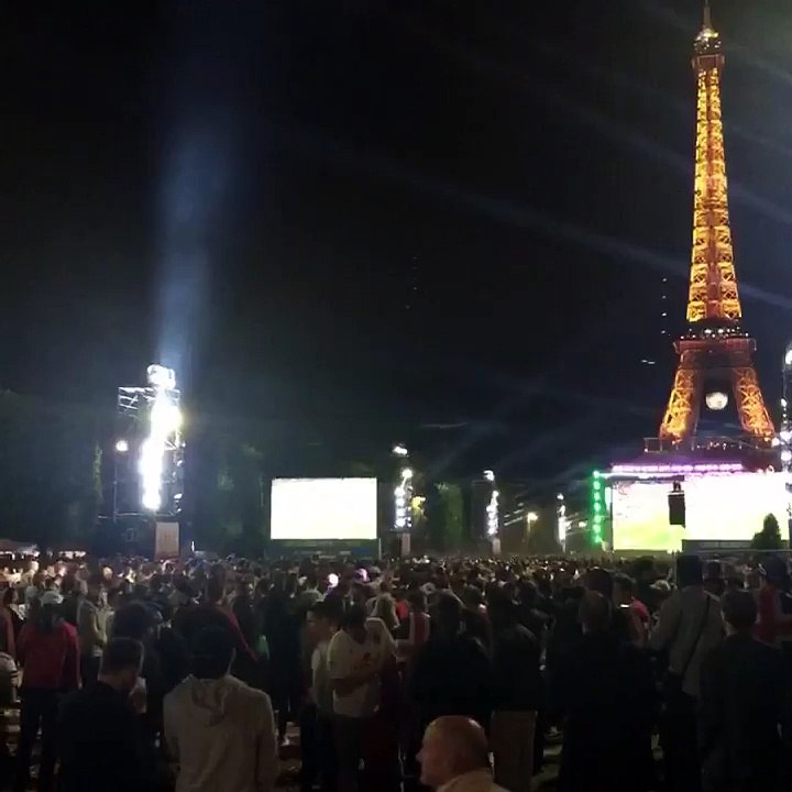 Mouvement de foule dans la fan zone de Paris (Euro 2016)