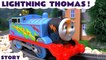 LIGHTNING THOMAS --- Join Thomas and Friends with the Avengers as the Diesel engines try to steal the trophy in this toy story, Featuring Iron Man, Thor and many other family fun toys. Second half features Surprise Eggs, Disney Cars, Minions and Spongebob