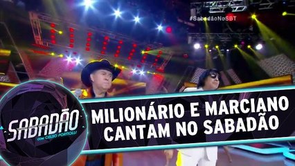 Milionário e Marciano cantam no palco do Sabadão