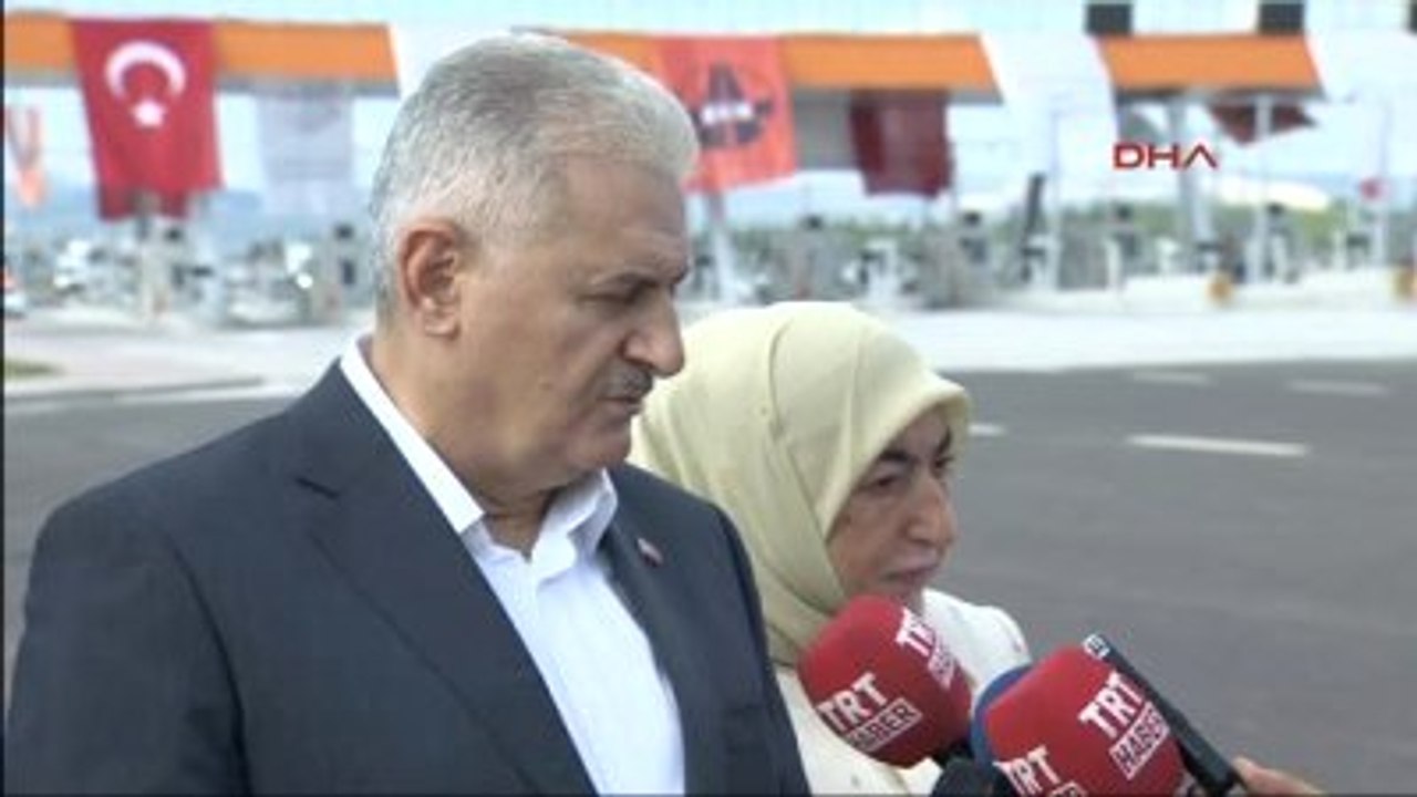 Kocaeli Gebze Başbakan Binali Yıldırım Osmangazi Köprüsü'nde Soruları Yanıtladı -2