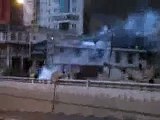 اطلاق القنابل السامه والرصاص الحي على المتظاهرين السلميين في جولة عصر 19,4,2011