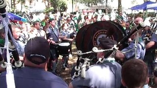 Rockland County Emerald Society Pipes & Drums in Chippewa Square 17 March 2009 Part 4