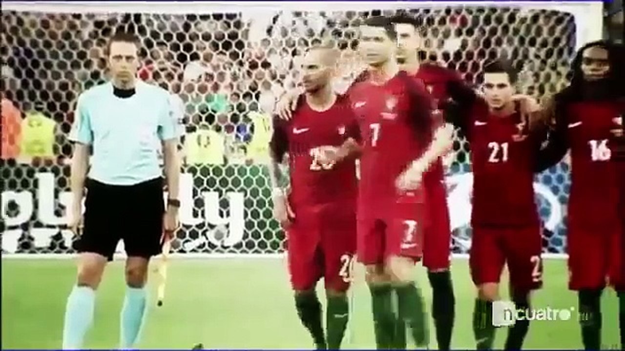 O momento dos penaltis no Portugal vs Polónia