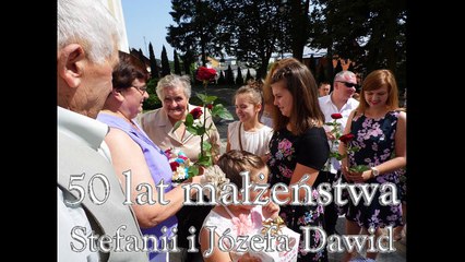 Impreza z okazji 50-lecia pożycia Stefanii i Józefa Dawid