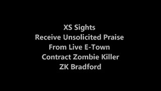 Zombie Killer Series Shoot: Oct. 19, 2013 -XS Sight Systems Testimonial 2