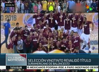 Selección de baloncesto venezolana gana campeonato suramericano