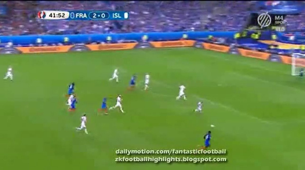 3-0 Dimitri Payet Goal - France 3-0 Iceland