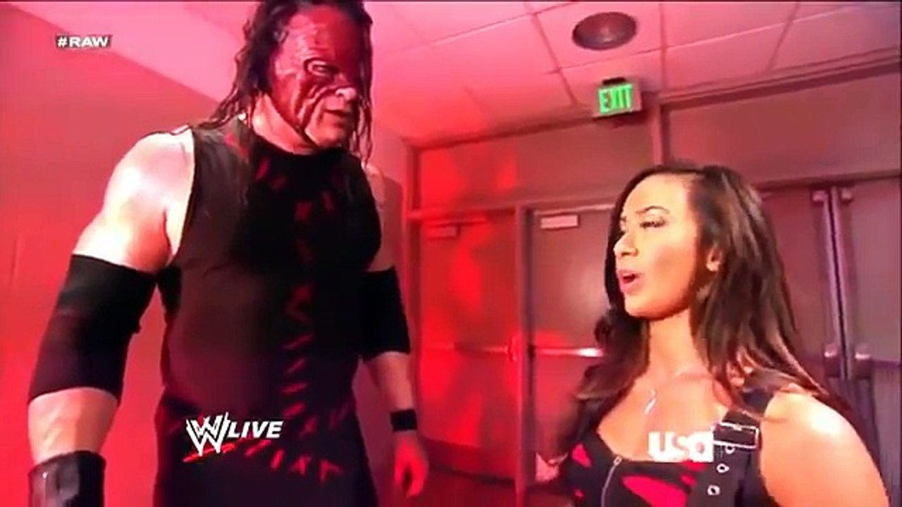 June 25, 2012 RAW  AJ & Kane Backstage Segment