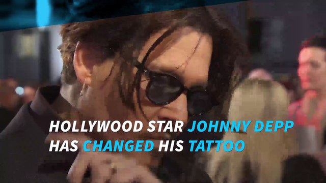 Johnny Depp changes Amber Heard 'slim' tattoo to 'scum'