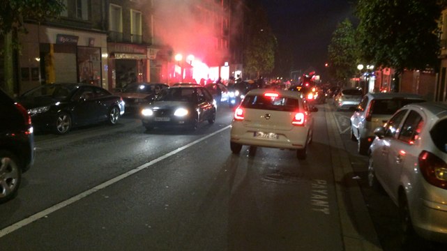 Scènes de liesse après la victoire des bleus en quart de l'euro 2016 partie 2