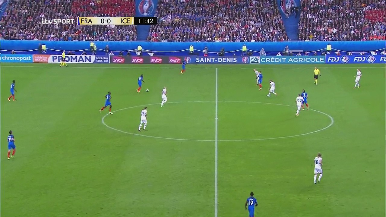 1ère But de Giroud - France 1-0 Islande Euro 2016 - 2016.07.03 HD