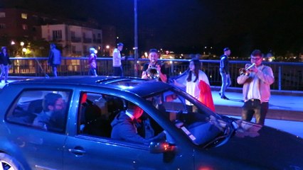 A Maubeuge, on fête la victoire des Bleus en trompette