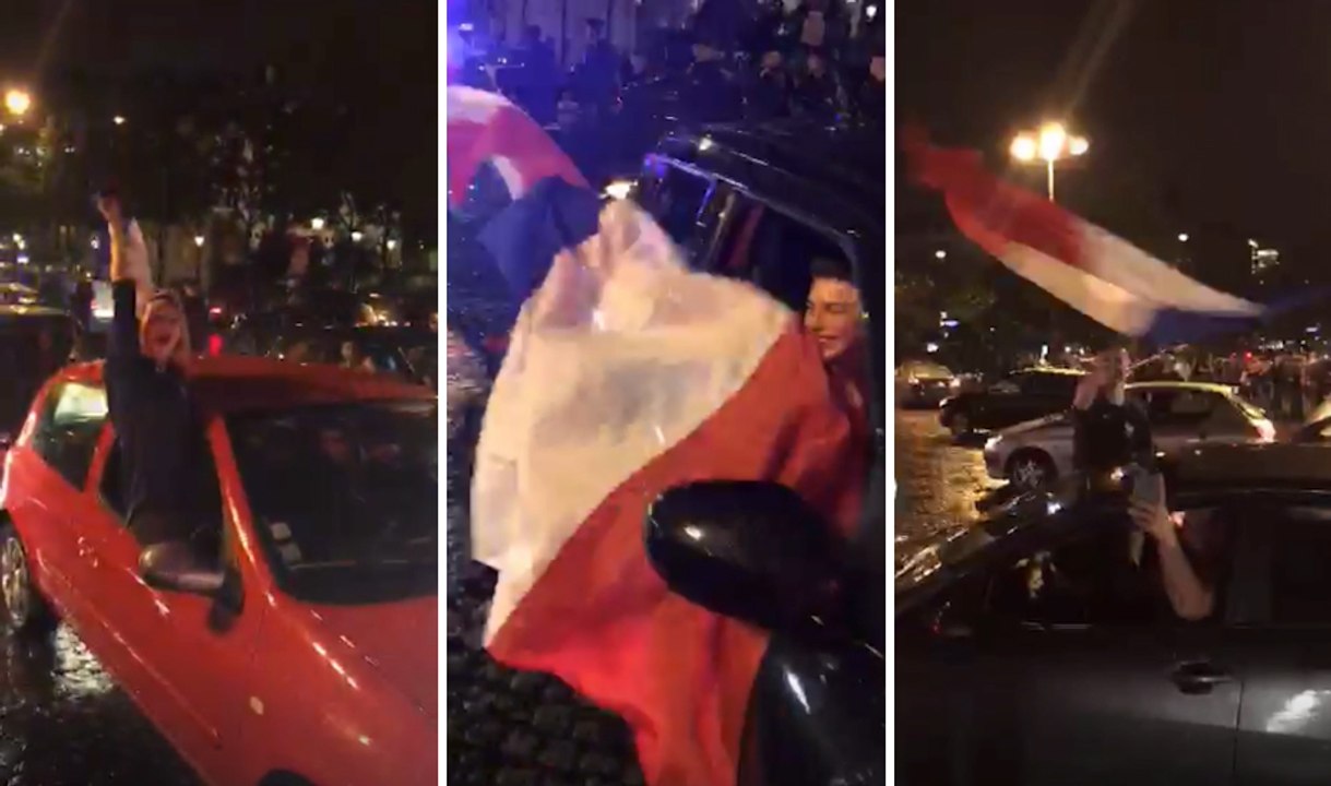 Après France - Islande, la folie sur les Champs-Elysées a des petits airs de 98