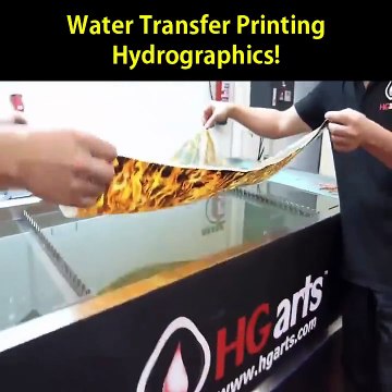 Water Transfer Printing Hydrographics Applying Printed Designs To Three-Dimensional Objects