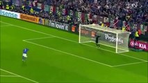 Simone Zaza hits German girl commentator after FUNNY and WORST penalty kick ever (Italy vs Germany)