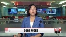Korean gov't, household, corporations sitting on massive debt