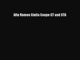 Download Alfa Romeo Giulia Coupe GT and GTA Ebook Free