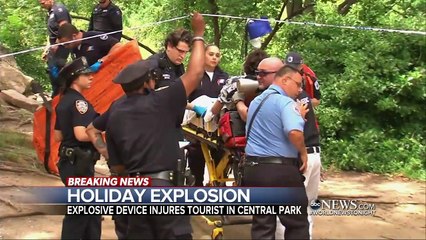 Un jeune homme se fait arracher la jambe par une mystérieuse explosion en plein Central Park à New York