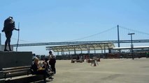 Walking around at Ferry Building Pier, San Francisco