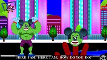 hulk mickey and ironman mickey finger family song and more cartoon kids rhymes