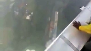 Drunk Man Falls Off Tower In Ukraine