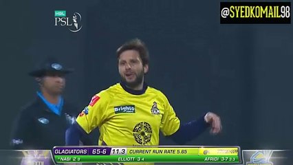 Shahid Afridi 7 Wickets for 5 runs - PSL 2016 HD