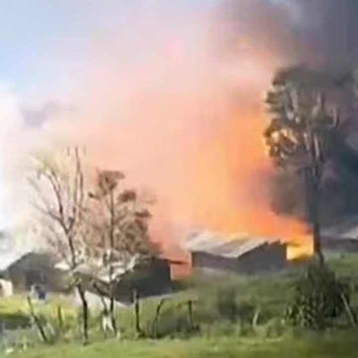 A terrifying explosion
