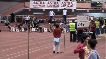 Women's 60m dash Prelims-The Romanian Indoor Nationals 2011