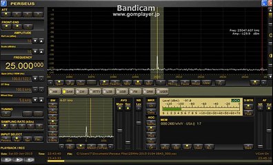 25 MHz WWV / Jan. 03 2015 2345 UTC
