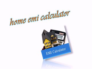 home emi calculator