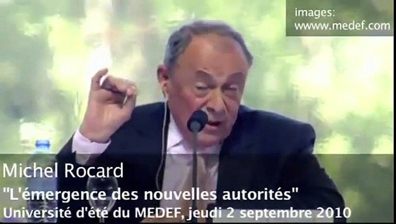 Michel Rocard toute honte bue : de l'autogestion au Medef