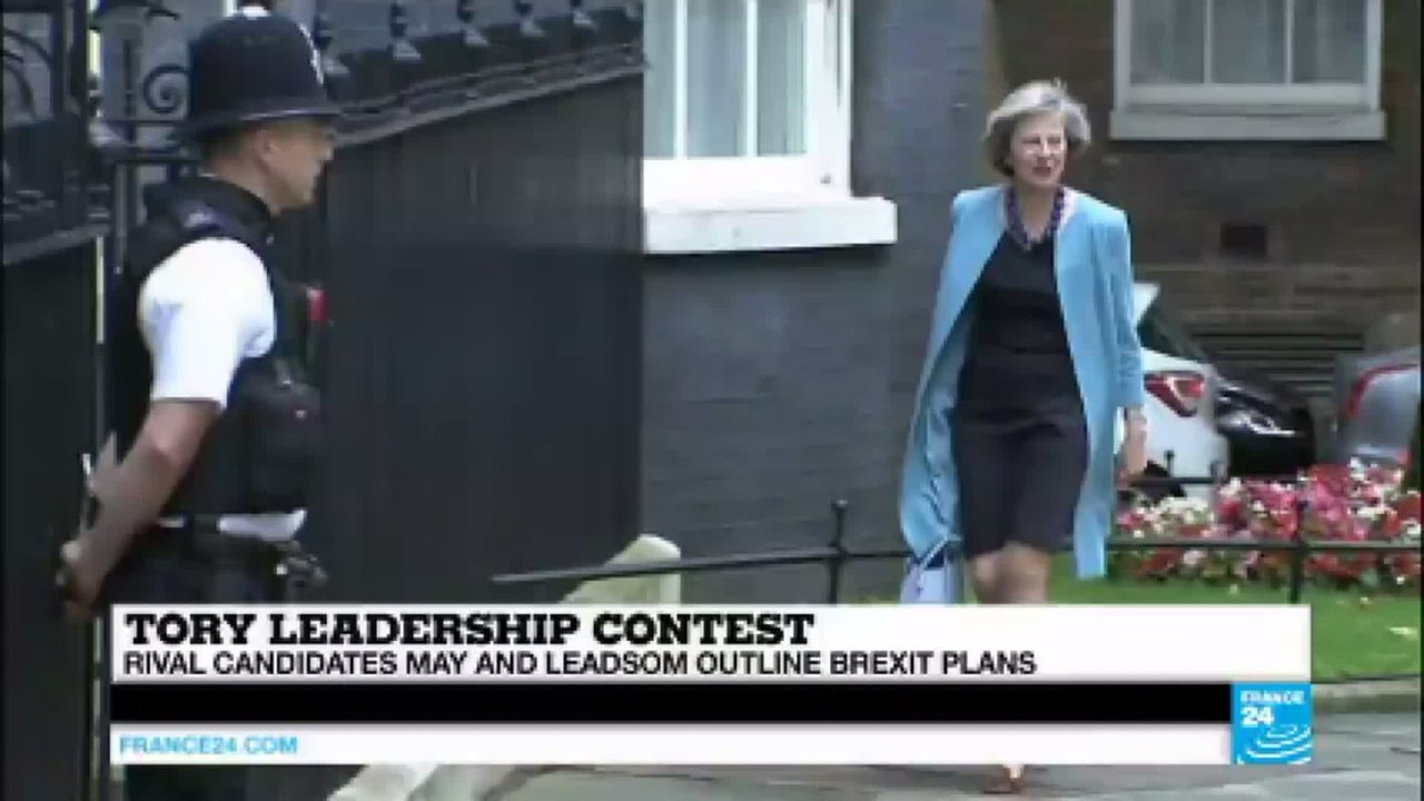 Tory leadership contest: rival candidates may and leadsom outline Brexit plans