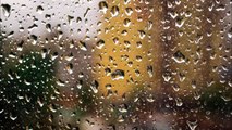 Regen auf dem Fensterbrett klingt für Entspannung, Meditation, beruhigende, Schlaf