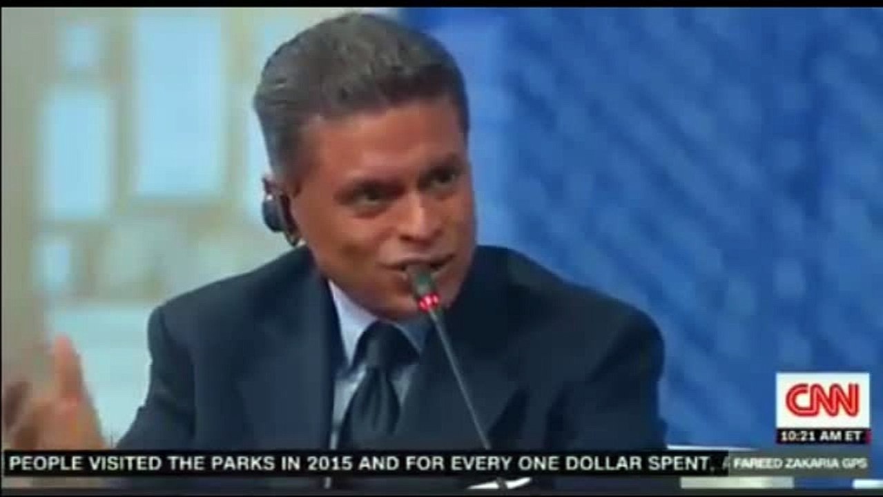 Russian Smart President Putin crushes CNN smartass Fareed Zakaria on Donald Trump and US elections