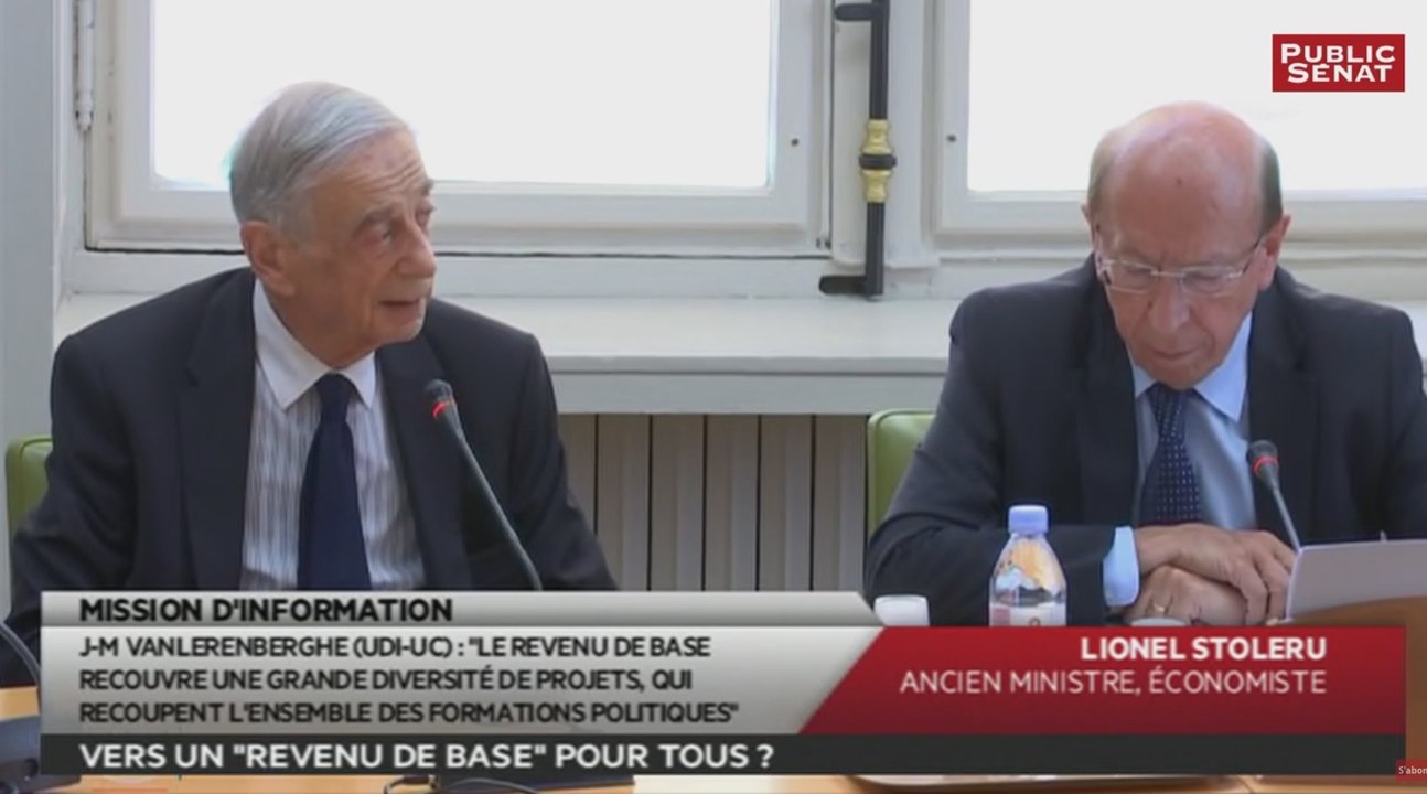 Auditions revenus de base Lionel Stoléru/Daniel Cohen - Les matins du Sénat (04/07/2016)